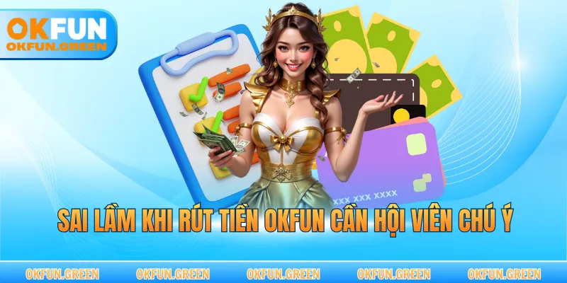 Sai lầm khi rút tiền OKFUN cần hội viên chú ý